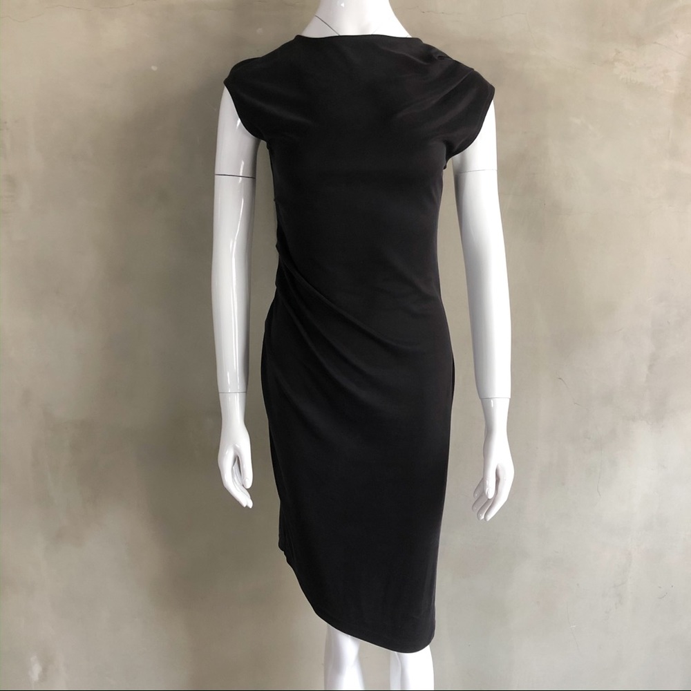 Topshop | High Neck Asymmetrical Dress